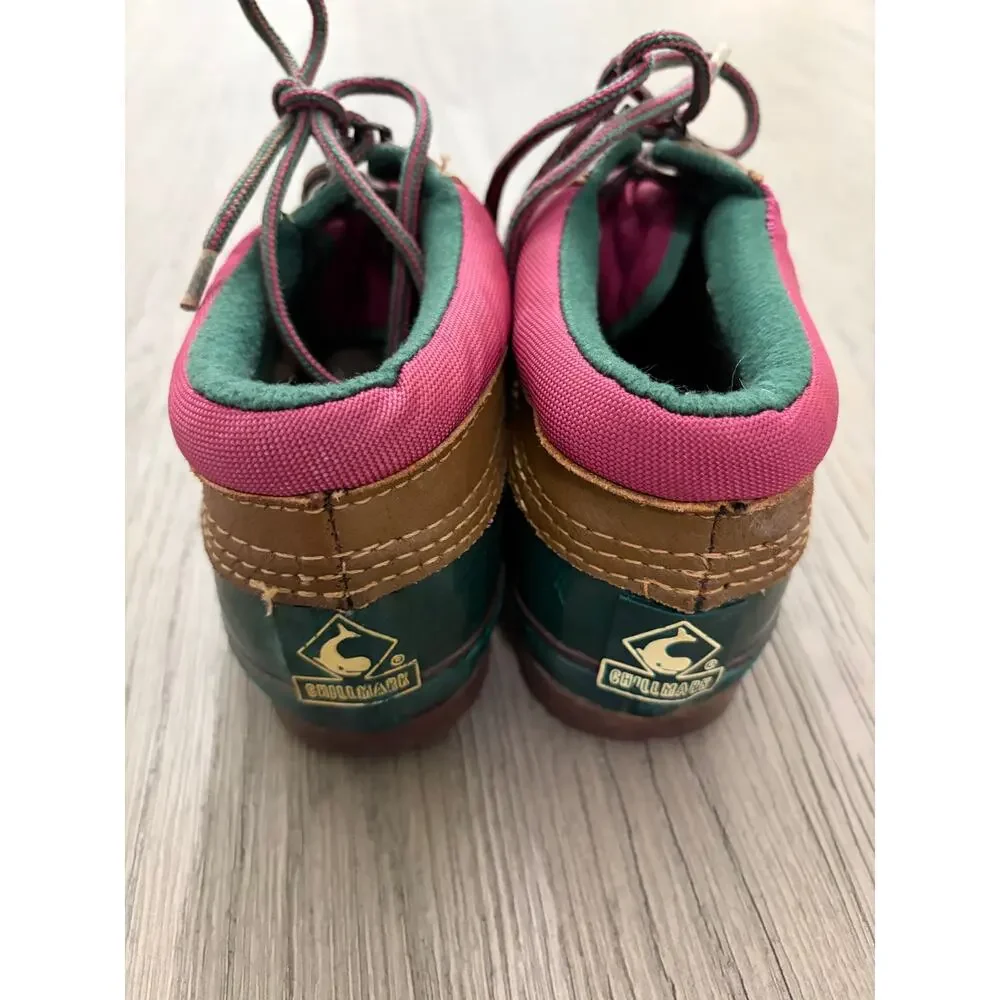 Chill Mark Duck Shoes Green Brown Lace Up Women’s Size 7